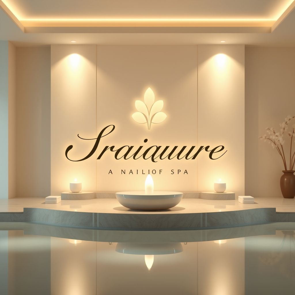 โลโก้สปาที่สื่อถึงความผ่อนคลาย